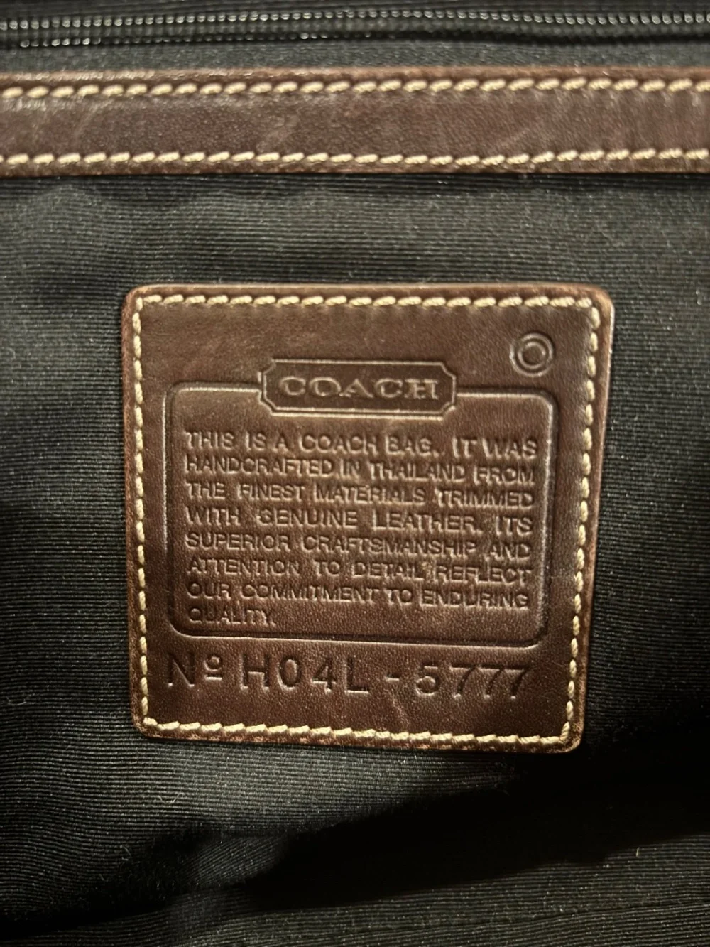 Large Coach Battenkill Messenger Bag!  Canvas with leather Trim
